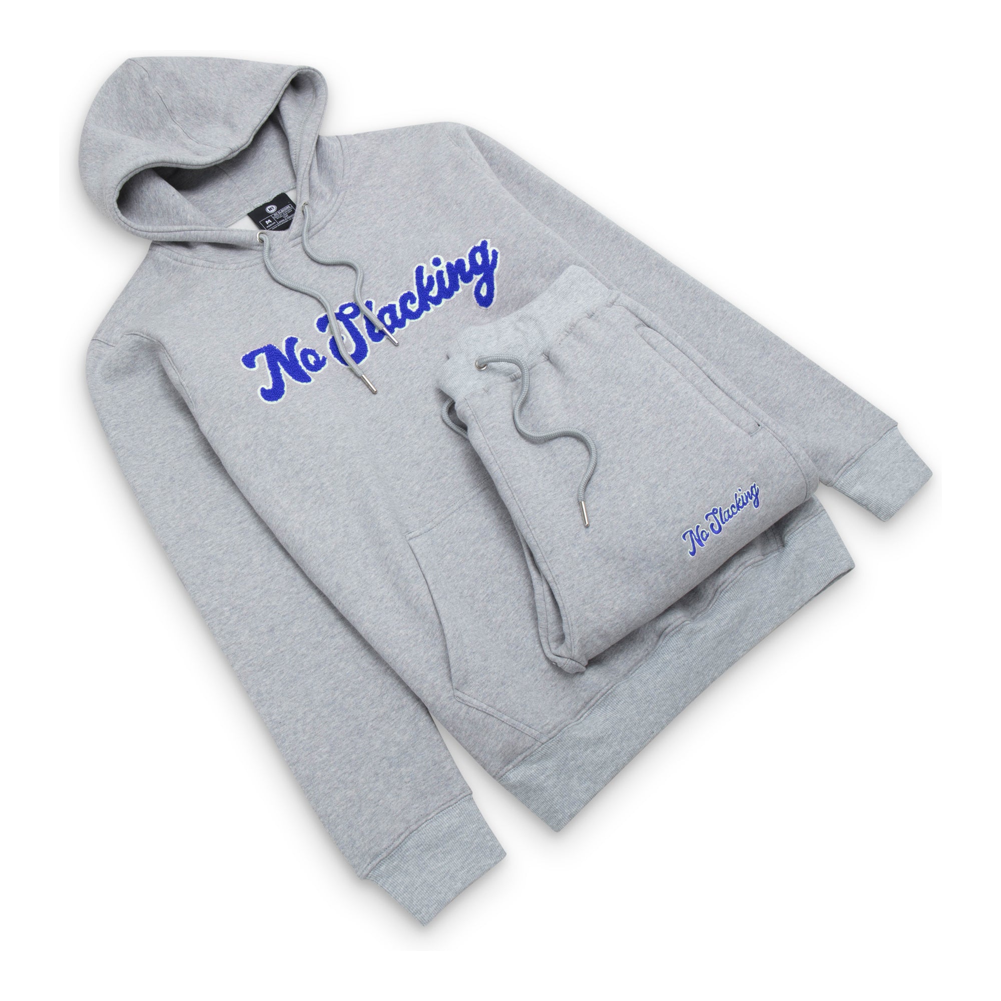 No Slacking Grey/Blue Chenille Tracksuit