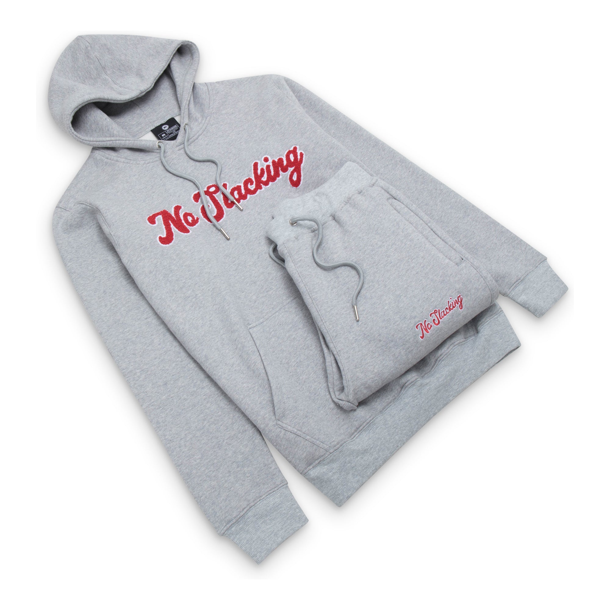 No Slacking Grey/Red Chenille Tracksuit